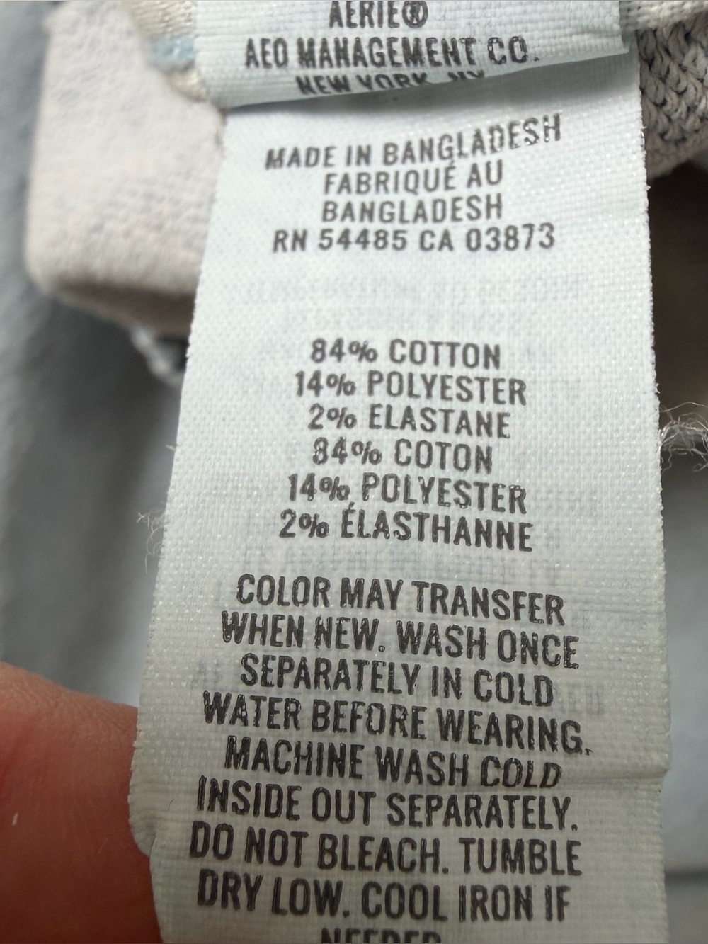 Aerie Pants Me-Day Tie Waist Pant Cotton Denim Light Wash Size Medium - Picture 5 of 10